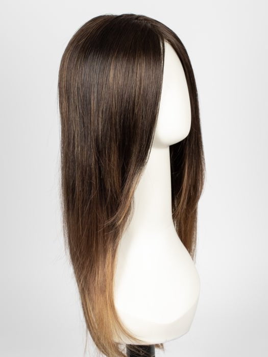 S6-30A27RO AUTUMN | Brown roots to midlength, Medium Natural Red & Medium Red-Gold Blonde Blend midlength to ends