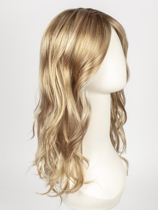 CARAMEL LIGHTED | Dark Honey Blonde base with Gold Blonde highlights on the top only, darker nape