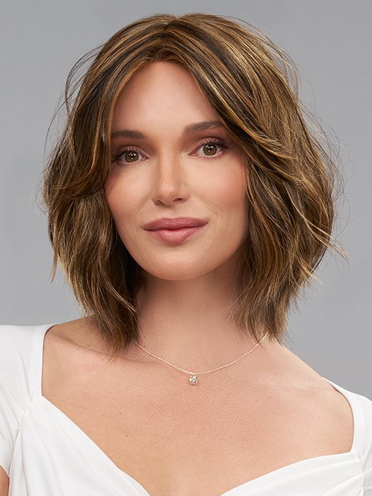 HOLLIE by Jon Renau in FS6/30/27 TOFFEE TRUFFLE | Brown, Medium Red-Gold, Medium Red-Gold Blonde Blend with Medium Red Gold Blonde Bold Highlights